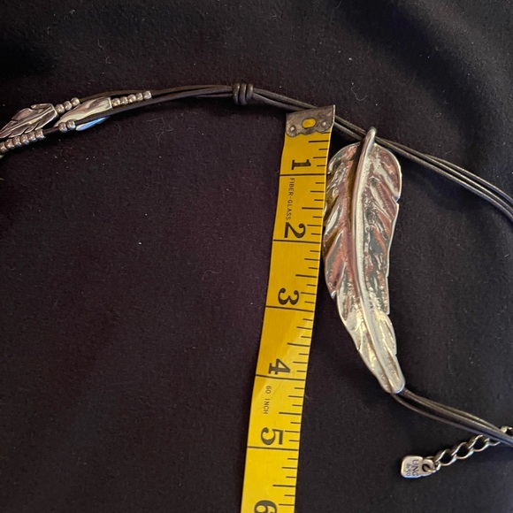 Uno de 50 silver and brown leather choker - Picture 2 of 6
